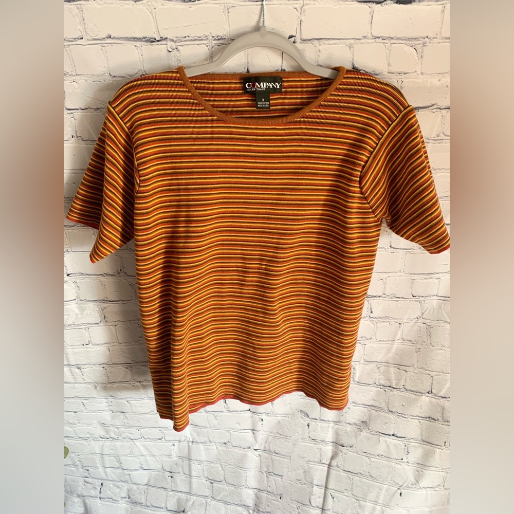 Ellen Tracy Colorful Sweater Shirt